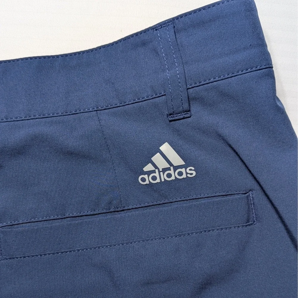 Adidas Golf Shorts Mens‎ Blue Flat Front Stretch Performance Active Shorts